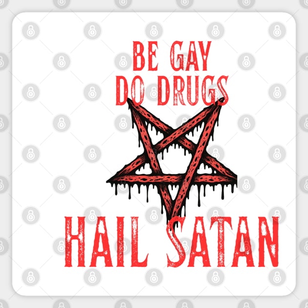 Satan Sticker by Low Life Shirts